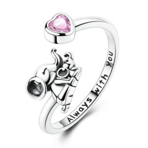 Always With You Elephant Heart Adjustable Ring